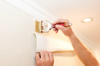 Pose de papier peint à Bourg-Blanc — revêtements muraux et toiles de verre
